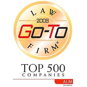 ALM Top 500 Companies Go-T- Law Firm 2008