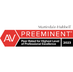 Martindale Hubbell - AV Preeminent 2023